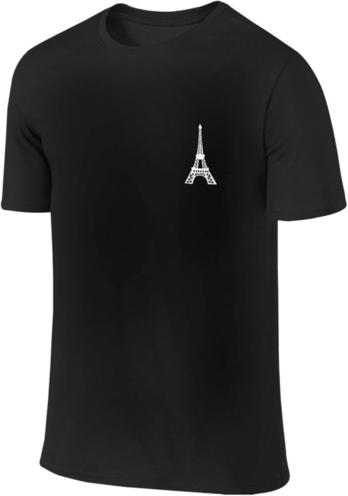 Amazon.com: Paris Eiffel Tower Men's Cotton Short Sleeve T-Shirt